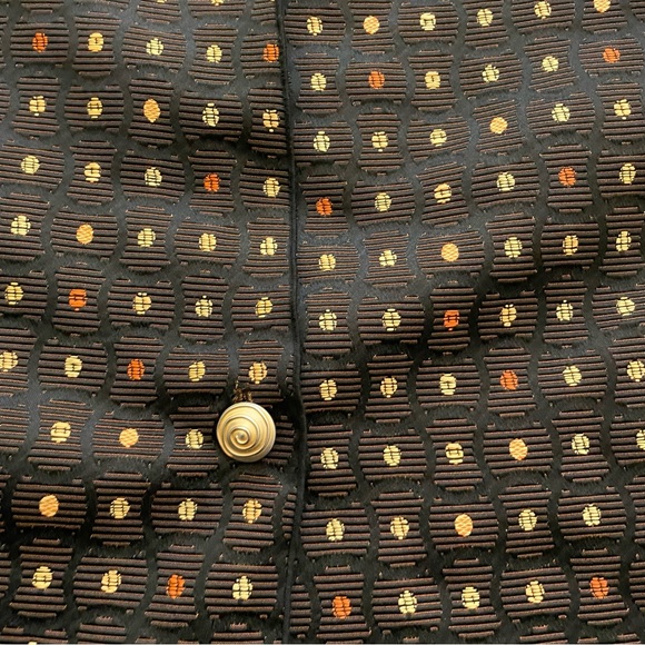 Khangura Women’s Long Sleeve Jacket One Button Front Abstract Design Large - Picture 4 of 8